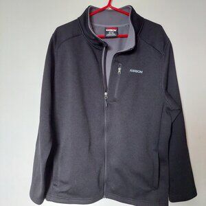 Karbon Men's Size XL Full-Zip Soft Shell Sweater Inner Fleece  Black